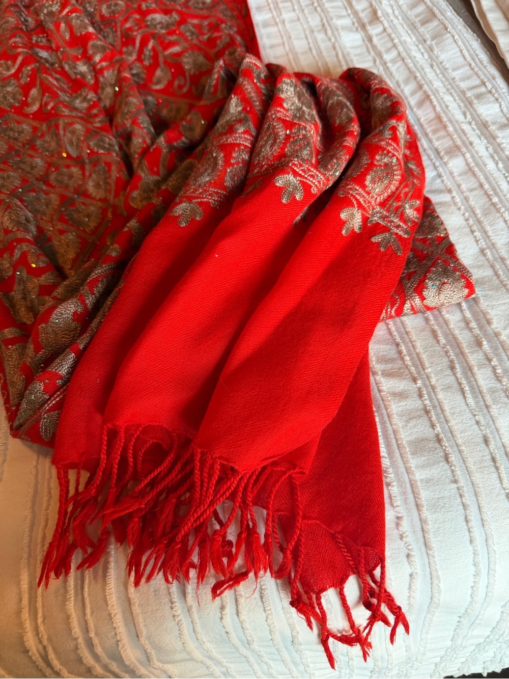 Jacquard Pashmina Style Shaw/Wrap/long scarf - Picture 3 of 7